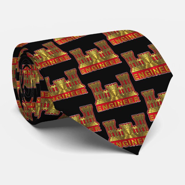 Army Engineer Tie (Rolled)