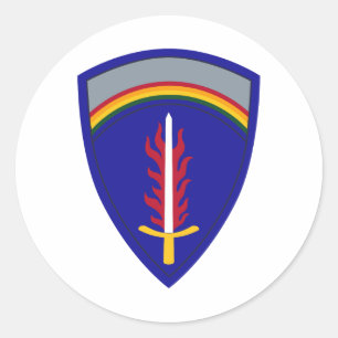 Army Europe USAREUR Classic Round Sticker