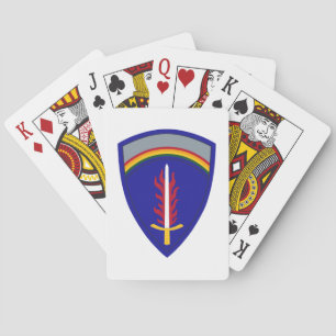 Army Europe USAREUR Insignia Playing Cards