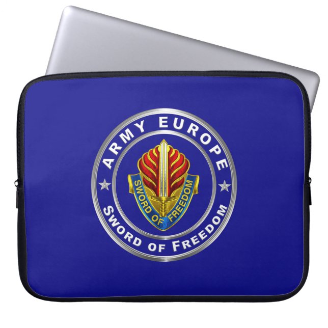 Army Europe USAREUR  Laptop Sleeve (Front)