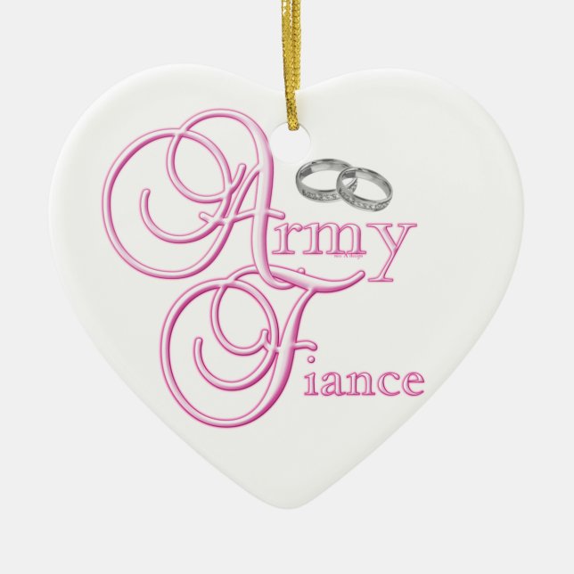 Army Fiancee Ornament (Front)