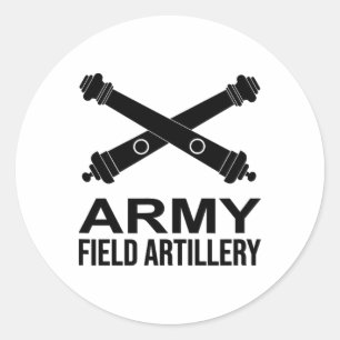 Army Field Artillery Branch Us Usa 1  Classic Round Sticker
