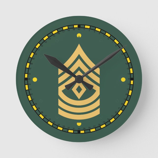 Army First Sergeant Clock (Front)