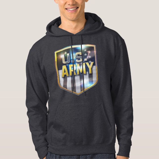 Army Flag Shield Hoodie (Front)