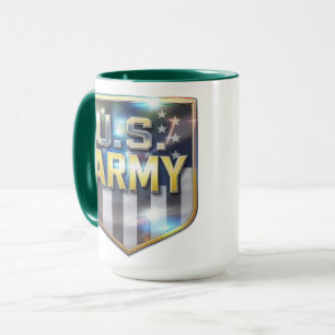 Army Flag Shield Mug