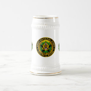 Army General Staff Badge Beer Stein