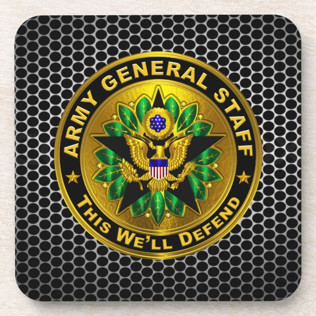 Army General Staff Badge  Coaster (Front)