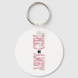 army girl pink keychain
