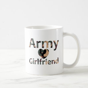 Army Girlfriend Camo Heart Coffee Mug