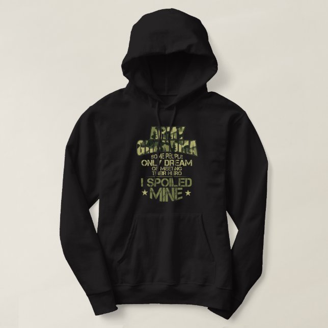 Army Grandma For A Proud Military Grandma Hoodie (Design Front)