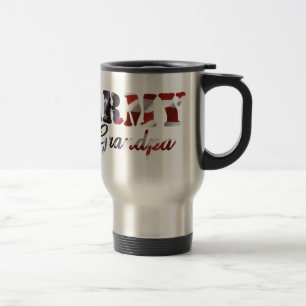 Army Grandpa American Flag Travel Mug