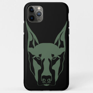 Army green Doberman iPhone 11 Pro Max Case