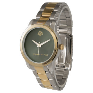 Army Green Metallic Watch