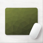 Army green olive gradient geometric mesh pattern mouse pad<br><div class="desc">Army green gradient geometric mesh pattern triangles ombre. Army green dark olive hue for soldier gear,  camo. It mimics natural military landscapes,  toughness,  endurance,  resilience. Earthy undertones connect to nature,  grounding. Symbolizes military legacy,  outdoor utility.</div>