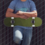 Army green olive gradient geometric mesh pattern skateboard<br><div class="desc">Army green gradient geometric mesh pattern triangles ombre. Army green dark olive hue for soldier gear,  camo. It mimics natural military landscapes,  toughness,  endurance,  resilience. Earthy undertones connect to nature,  grounding. Symbolizes military legacy,  outdoor utility.</div>