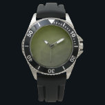 Army green olive gradient geometric mesh pattern watch<br><div class="desc">Army green gradient geometric mesh pattern triangles ombre. Army green dark olive hue for soldier gear,  camo. It mimics natural military landscapes,  toughness,  endurance,  resilience. Earthy undertones connect to nature,  grounding. Symbolizes military legacy,  outdoor utility.</div>