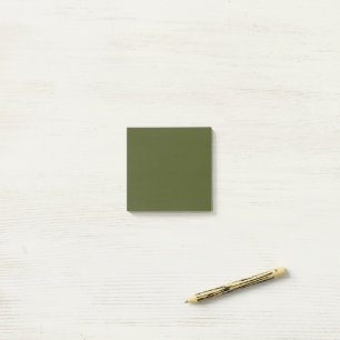Army Green Simple 3" x 3" Post-it Notes