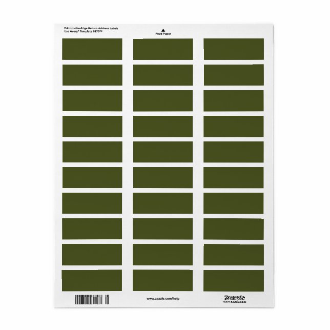 Army green (solid colour)  (Full Sheet)