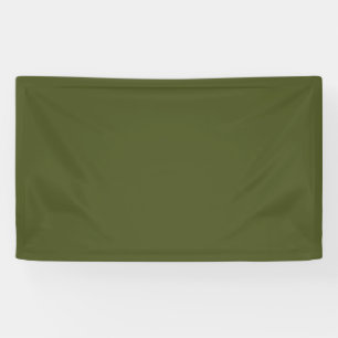 Army Green Solid Colour Banner