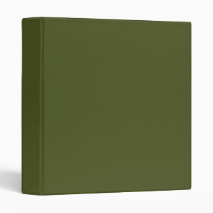 Army green (solid colour)  binder