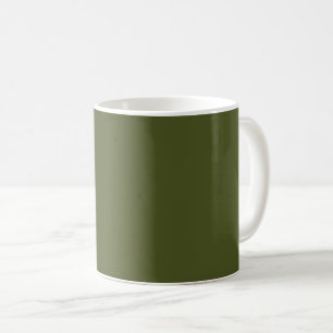 Army Green Solid Colour Coffee Mug