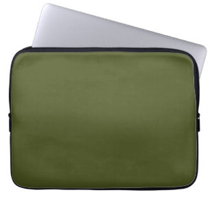 Army green (solid colour) laptop sleeve
