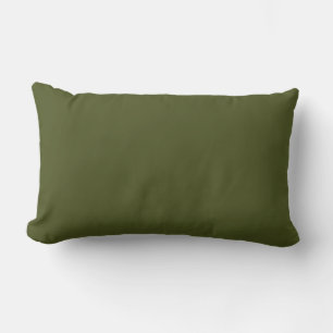 Army green (solid colour) lumbar pillow