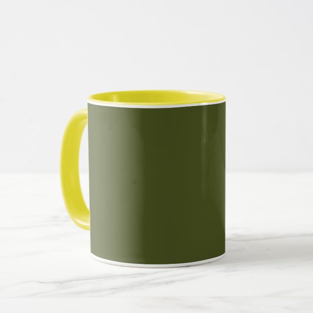 Army green (solid colour)  mug (Front Left)
