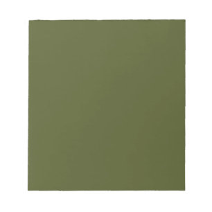 Army green (solid colour)  notepad