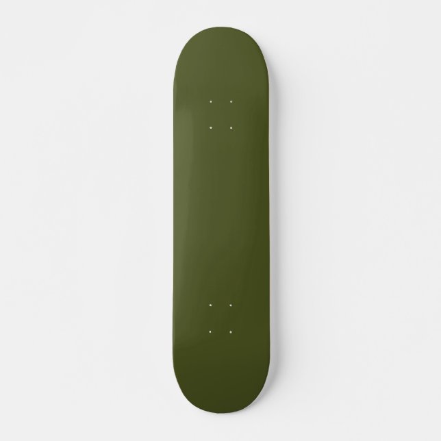 Army Green Solid Colour Skateboard (Front)