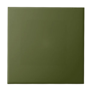 Army Green Solid Colour Tile