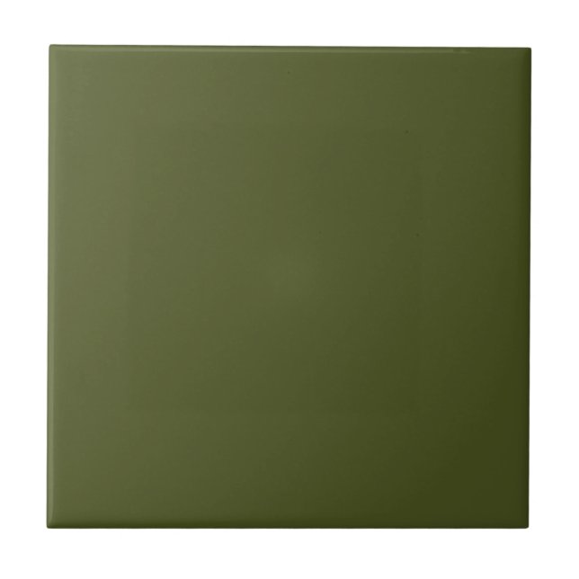 Army Green Solid Colour Tile (Front)