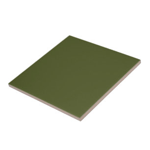 Army green (solid colour) tile