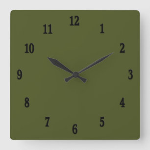 Army Green Wall Clock