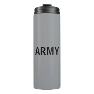 Army grey thermal tumbler
