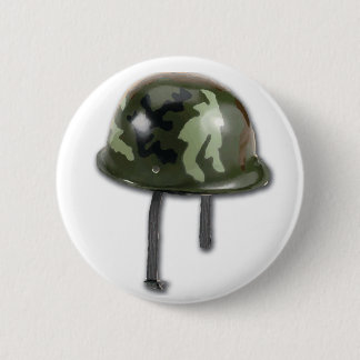 Army Helmet 2 Inch Round Button