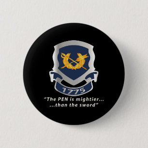 Army - Jag Corps Crest - Pen is Mighter 2 Inch Round Button