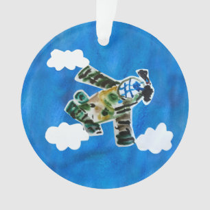 Army Jet "Art by Kids" Ornament