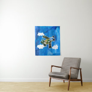 Army Jet  "Art by Kids" Tapestry
