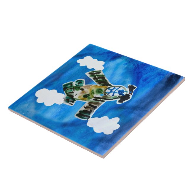 Army Jet "Art by Kids" Tile (Side)