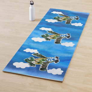 Army Jet "Art by Kids" Yoga Mat