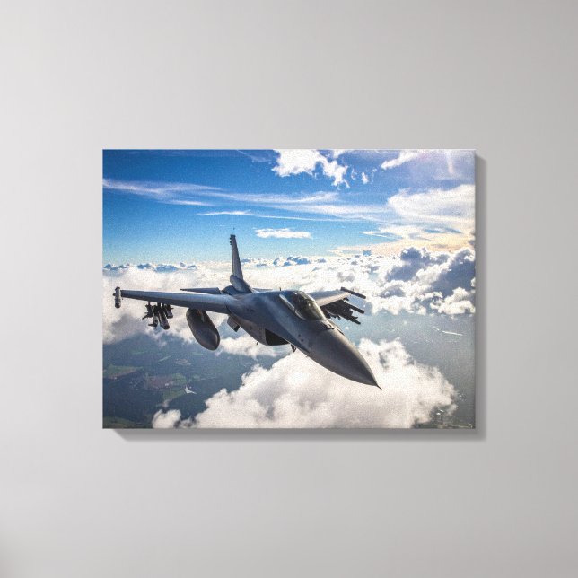 Army jet canvas print (Front)