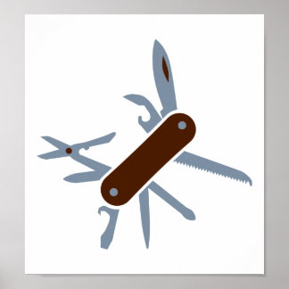 Army knife poster