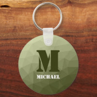Army light green geometric mesh pattern Monogram