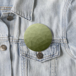 Army light green gradient geometric mesh pattern 3 inch round button