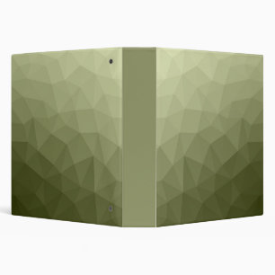 Army light green gradient geometric mesh pattern binder