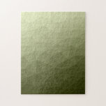 Army light green gradient geometric mesh pattern jigsaw puzzle<br><div class="desc">Army green gradient geometric mesh pattern triangles ombre.
Triangle geometric mesh with light dark grey green ombre gradient.
military, army, pattern, ombre, mesh, triangles, geometry, geometric, gradient, cool, triangle, green</div>
