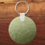 Army light green gradient geometric mesh pattern keychain<br><div class="desc">Army green gradient geometric mesh pattern triangles ombre. 
Triangle geometric mesh with light dark grey green ombre gradient. 
military,  army,  pattern,  ombre,  mesh,  triangles,  geometry,  geometric,  gradient,  cool,  triangle,  green</div>