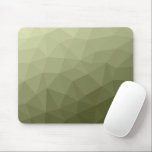 Army light green gradient geometric mesh pattern mouse pad<br><div class="desc">Army green gradient geometric mesh pattern triangles ombre. 
Triangle geometric mesh with light dark grey green ombre gradient. 
military,  army,  pattern,  ombre,  mesh,  triangles,  geometry,  geometric,  gradient,  cool,  triangle,  green</div>