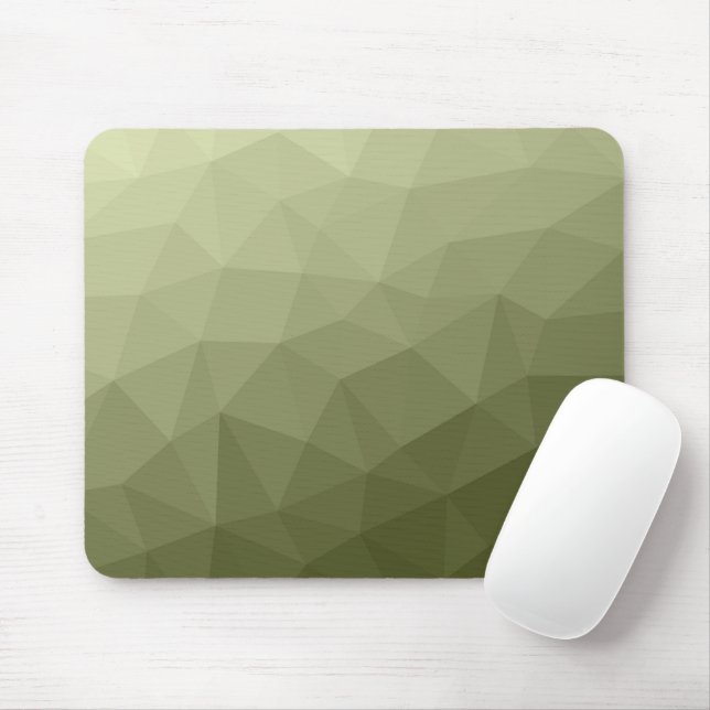 Army light green gradient geometric mesh pattern mouse pad (With Mouse)